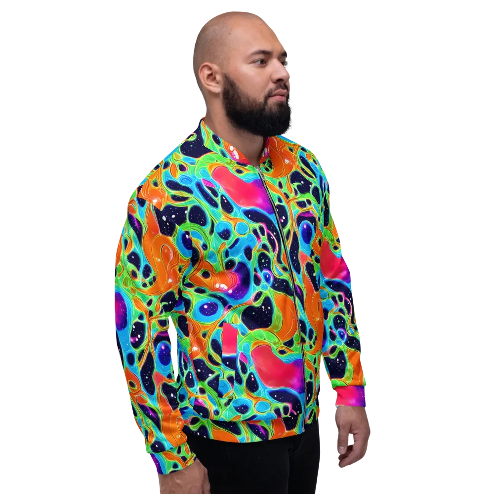 Luminous Amoeba on Bomber Jacket — Right