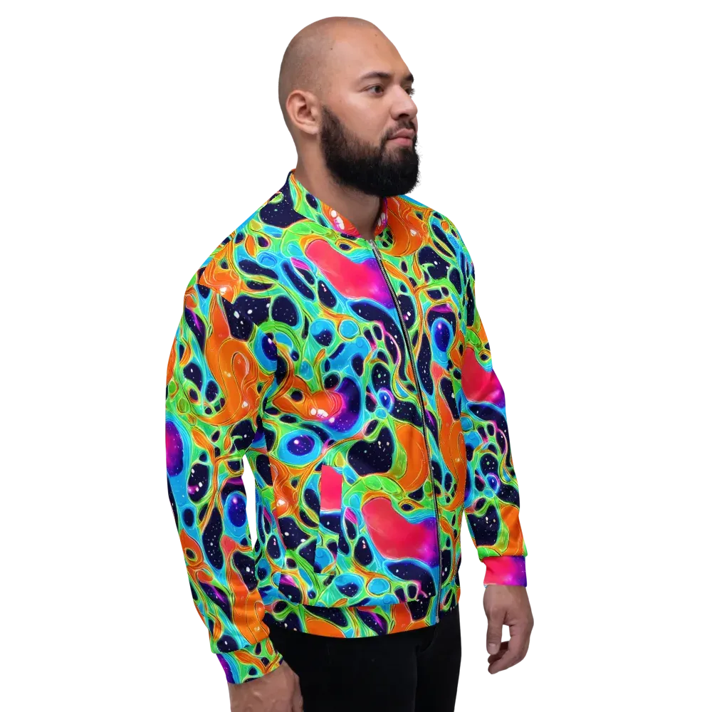 Luminous Amoeba on Bomber Jacket — Right