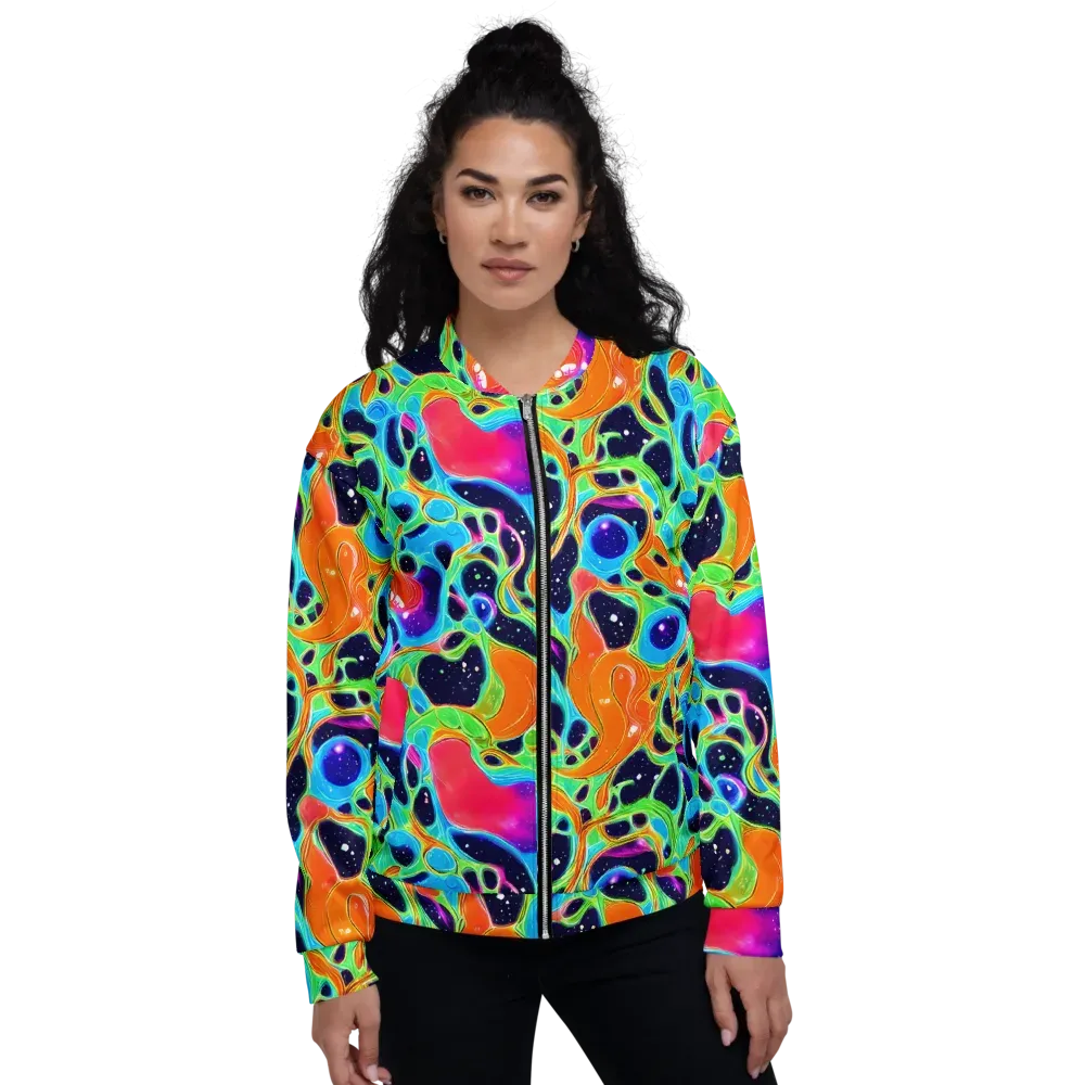 Luminous Amoeba on Bomber Jacket — Front