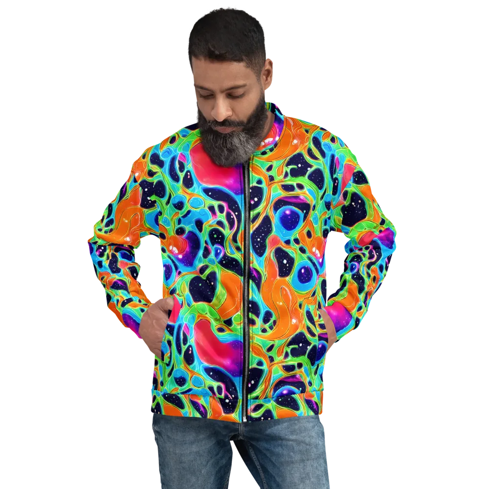 Luminous Amoeba on Bomber Jacket — Front