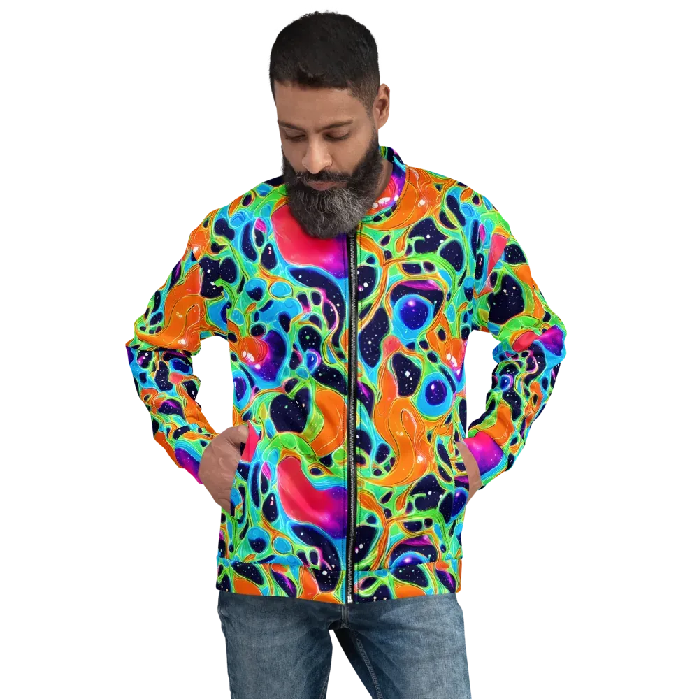 Luminous Amoeba on Bomber Jacket — Front
