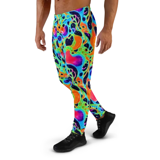Luminous Amoeba on a Men's Joggers