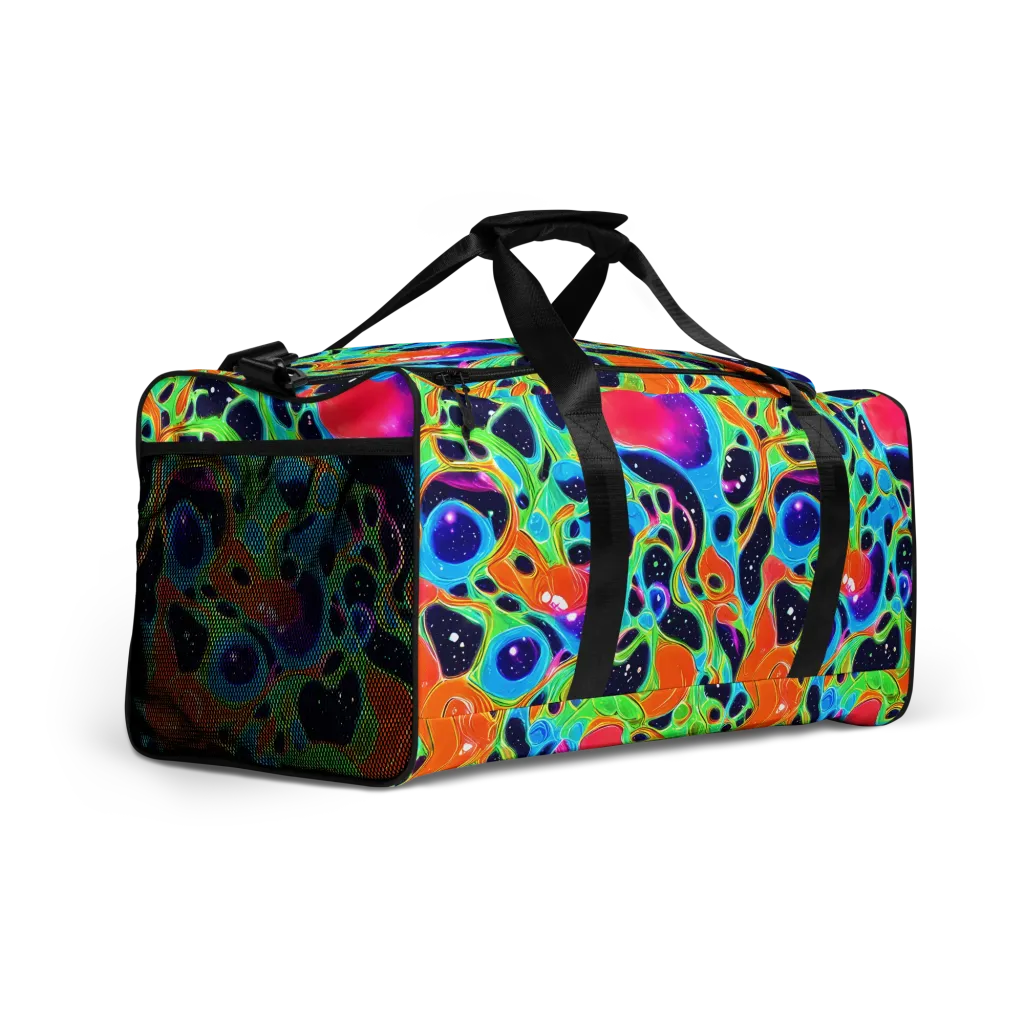 Luminous Amoeba on Duffle Bag — Right Front