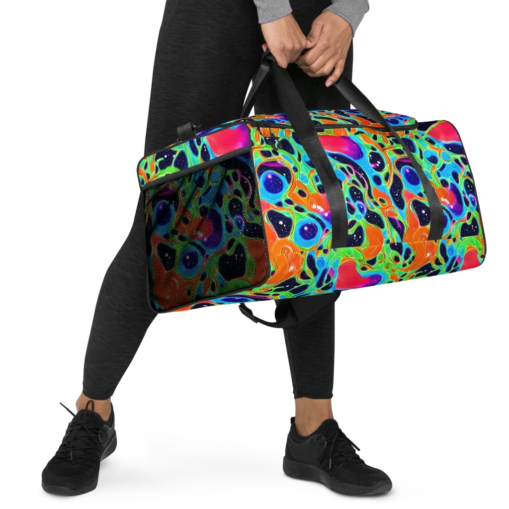 Luminous Amoeba on Duffle Bag — Right Front