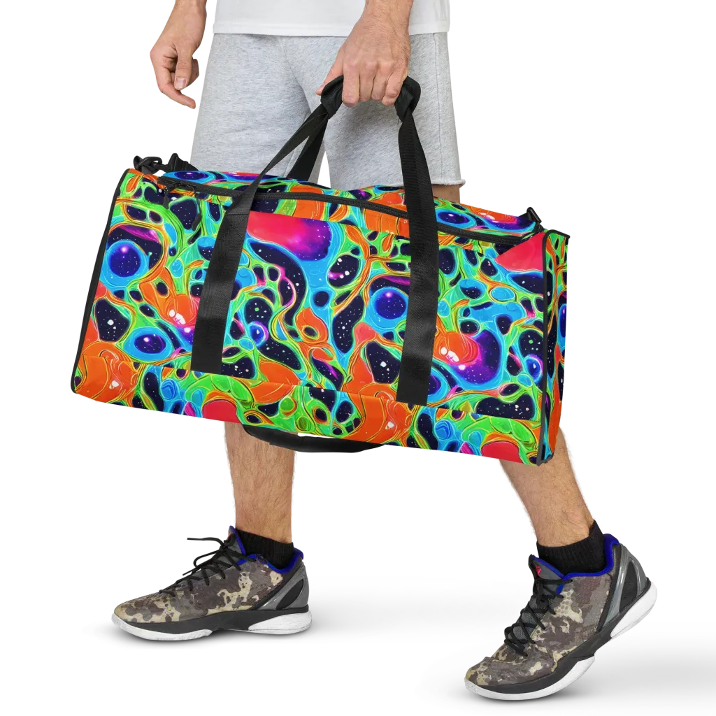 Luminous Amoeba on Duffle Bag — Front