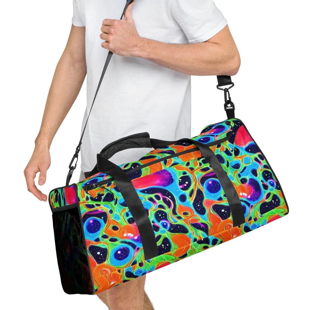 Luminous Amoeba on Duffle Bag — Right Front