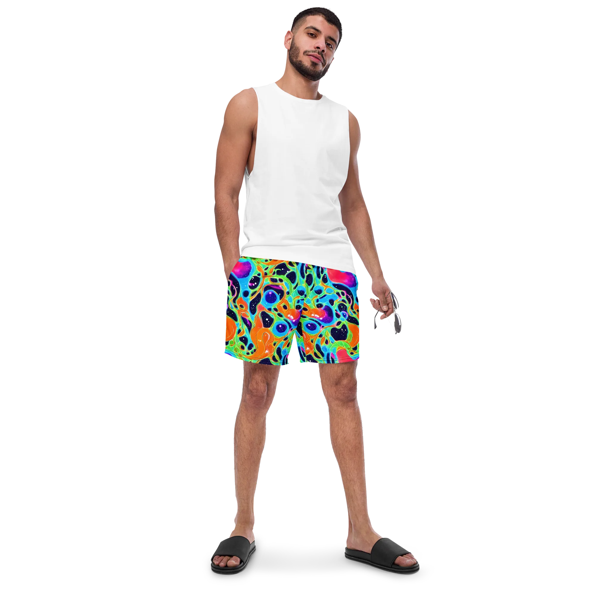 Luminous Amoeba on Swim Trunks — Front