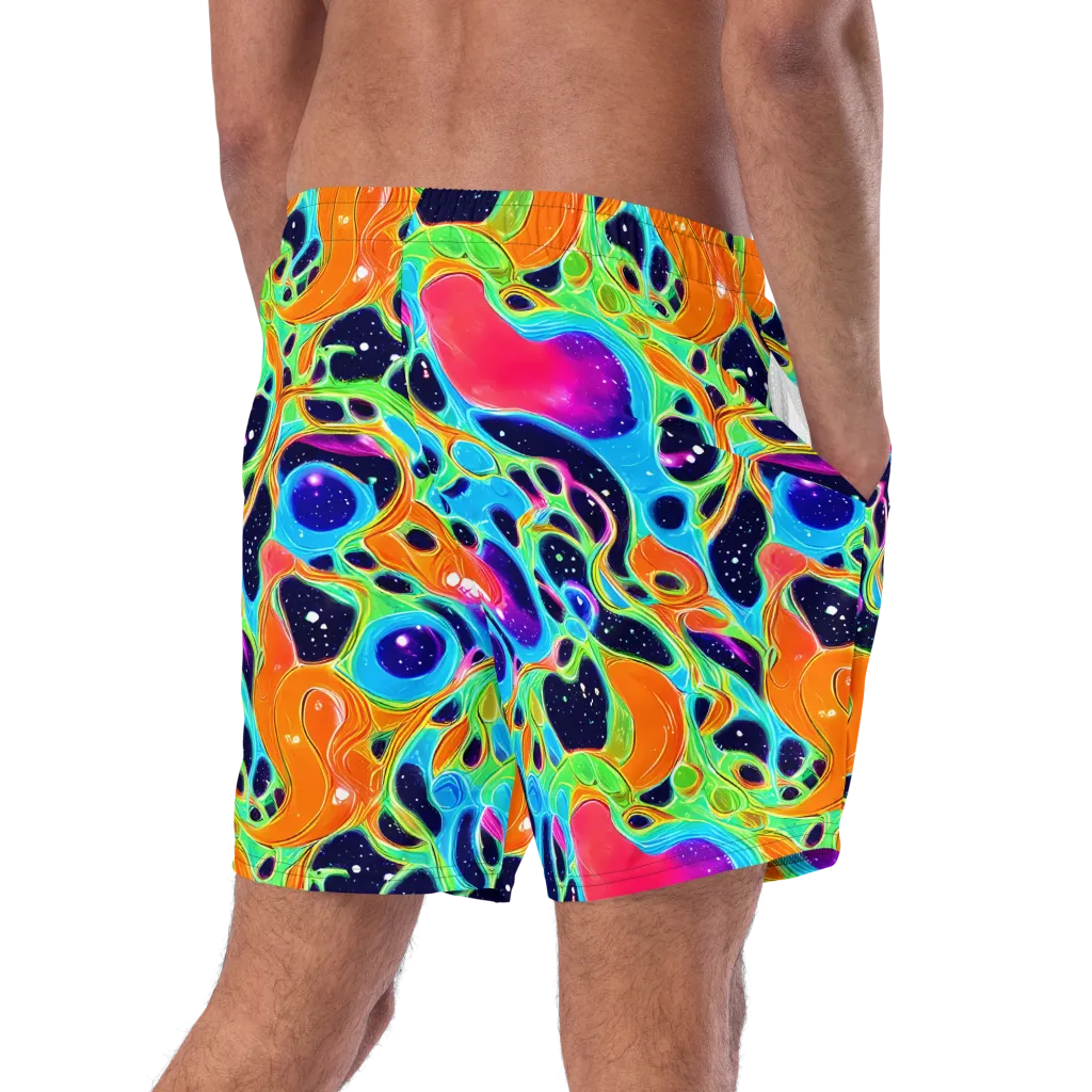 Luminous Amoeba on Swim Trunks — Right Back