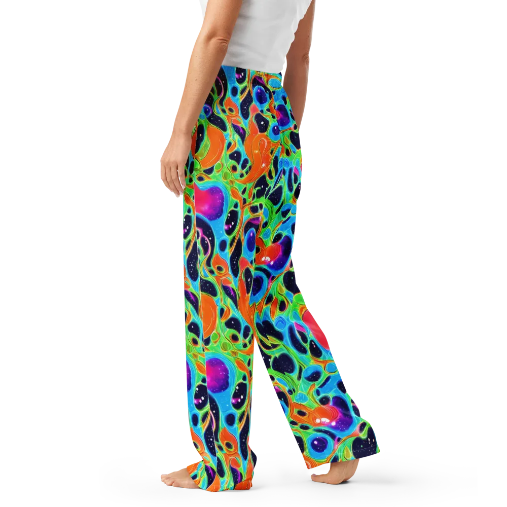 Luminous Amoeba on Women's Pajama Pants — Left