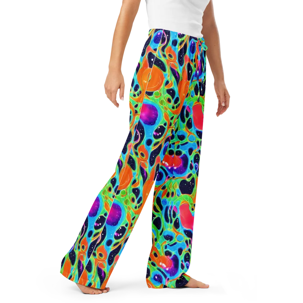 Luminous Amoeba on Women's Pajama Pants — Right Front