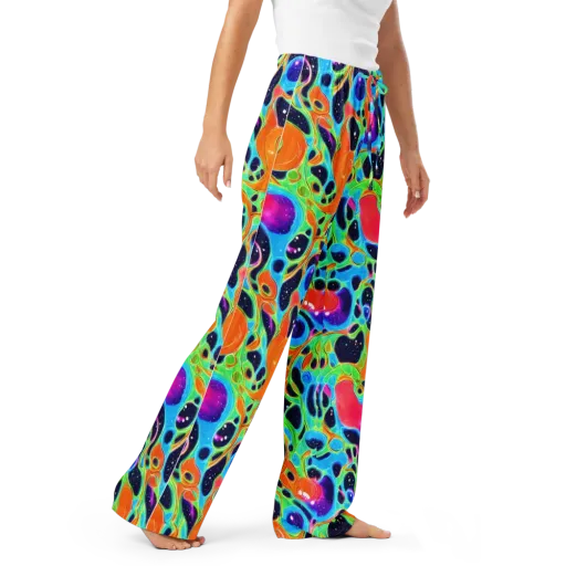 Luminous Amoeba on a Women's Pajama Pants