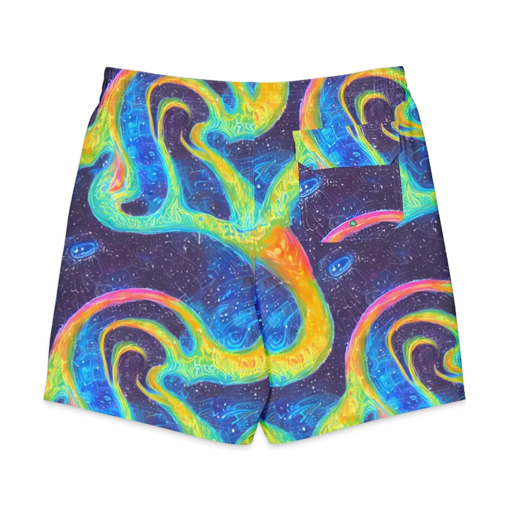 Oceanic Voltage on Men's Board Shorts — Back