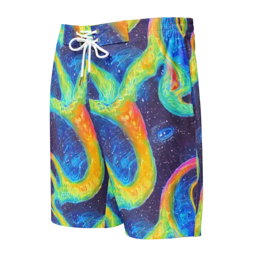 Oceanic Voltage on a Men's Board Shorts