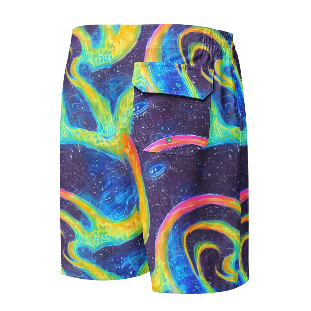 Oceanic Voltage on Men's Board Shorts — Back