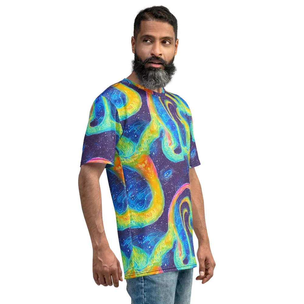 Oceanic Voltage on Men's Crew Neck T-Shirt — Right