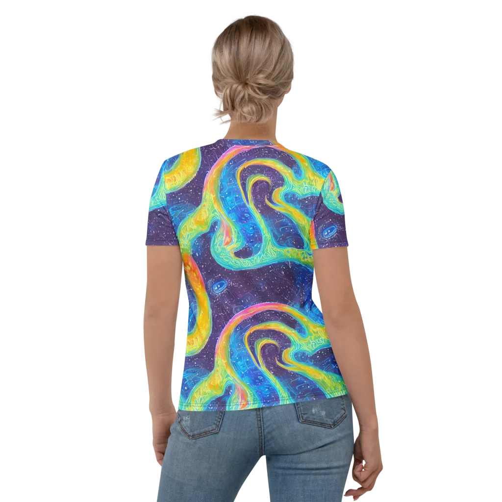 Oceanic Voltage on Women's Crew Neck T-Shirt — Back