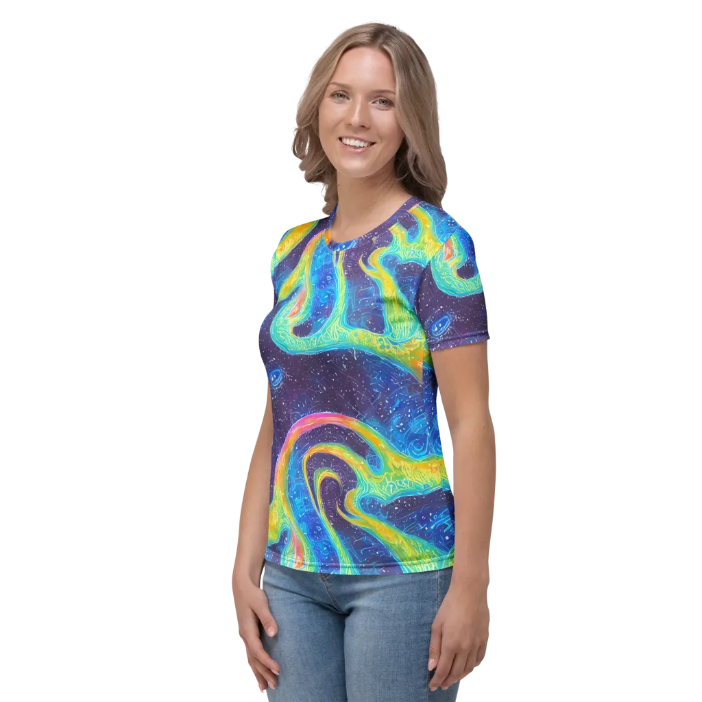 Oceanic Voltage on Women's Crew Neck T-Shirt — Left