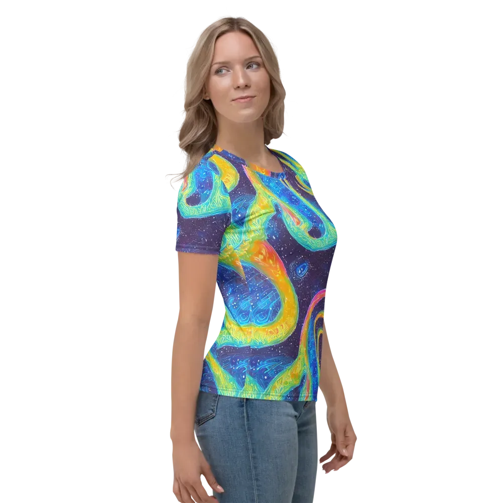 Oceanic Voltage on Women's Crew Neck T-Shirt — Right