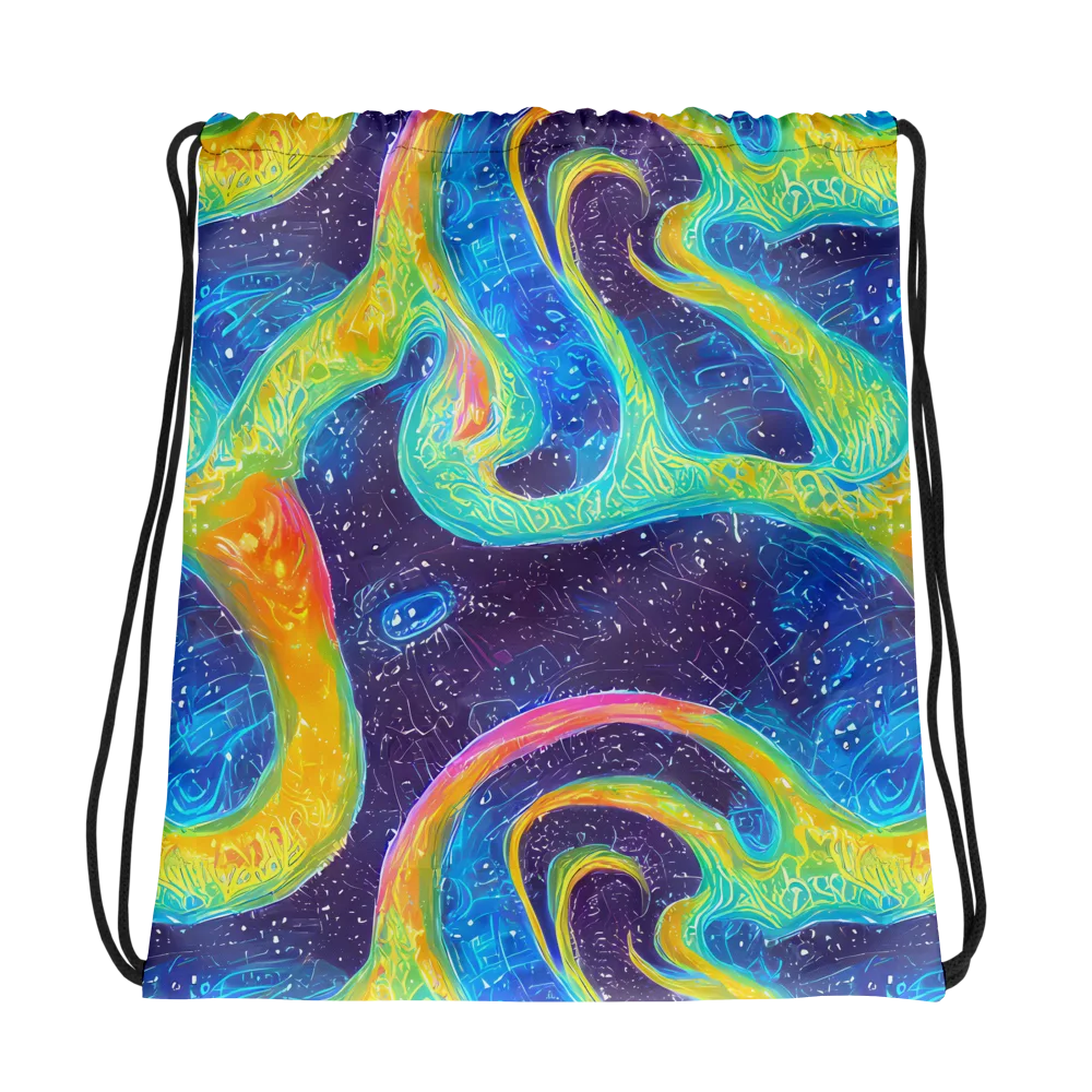 Oceanic Voltage on Drawstring Bag — Photo