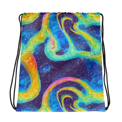 Oceanic Voltage on a Drawstring Bag