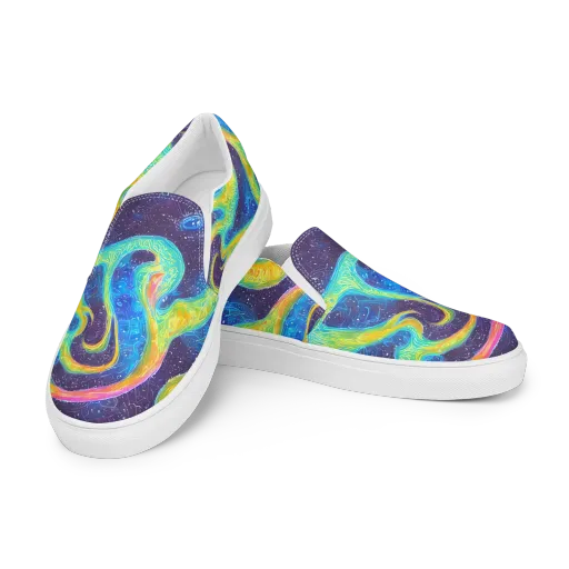 Oceanic Voltage on a Women's Slip-On Canvas Shoes