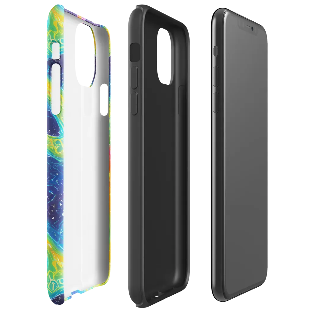 Oceanic Voltage on Tough Case for iPhone® — Right