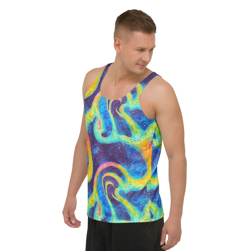 Oceanic Voltage on Men's Tank Top — Left Front