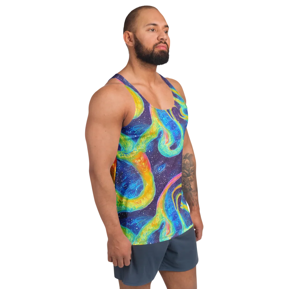 Oceanic Voltage on Men's Tank Top — Right Front