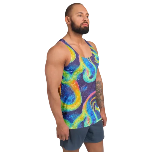 Oceanic Voltage on a Men's Tank Top