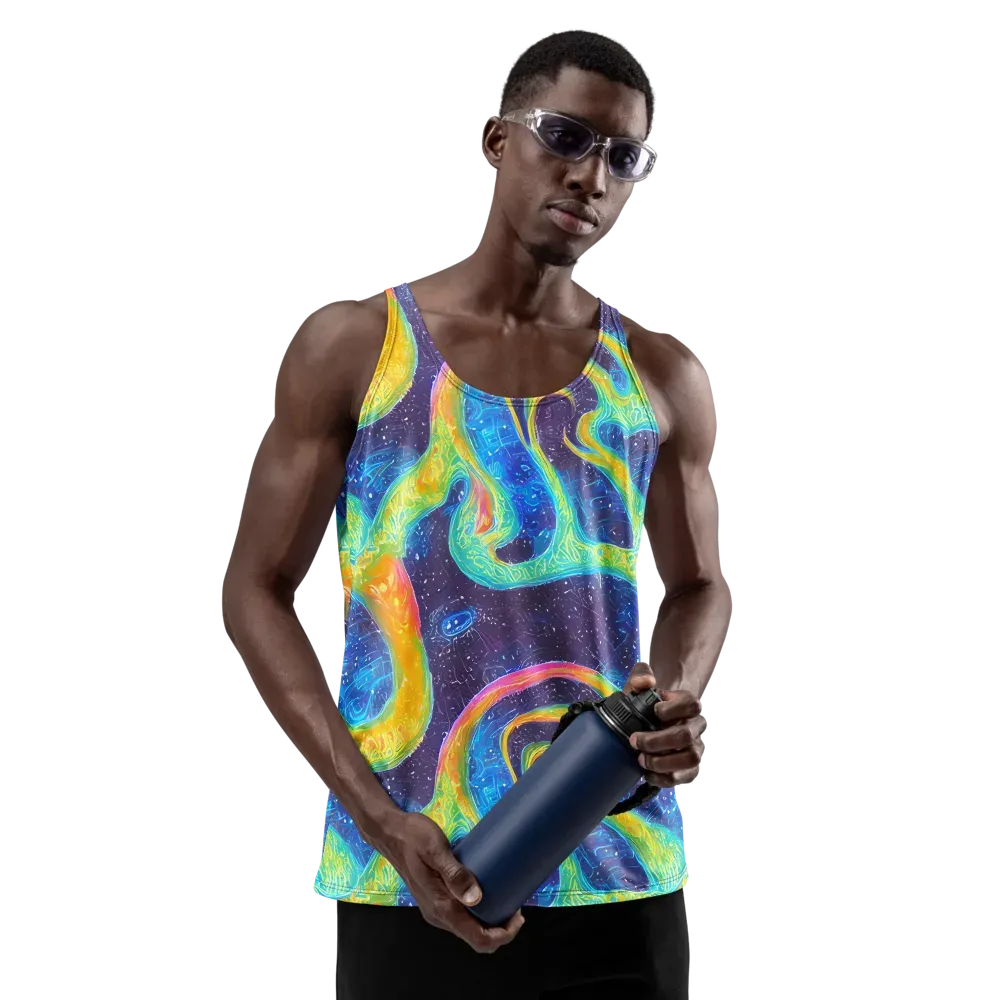 Oceanic Voltage on Men's Tank Top — Front