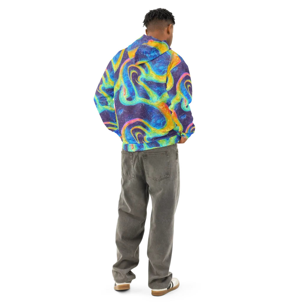 Oceanic Voltage on Cotton Hoodie — Back