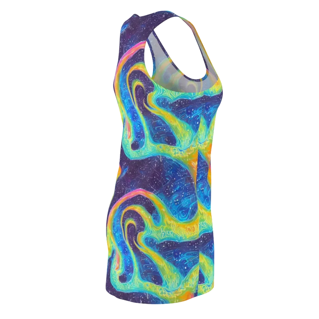 Oceanic Voltage on Racerback Dress — Back Side