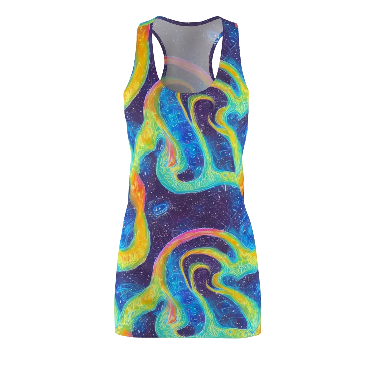 Oceanic Voltage on Racerback Dress — Front