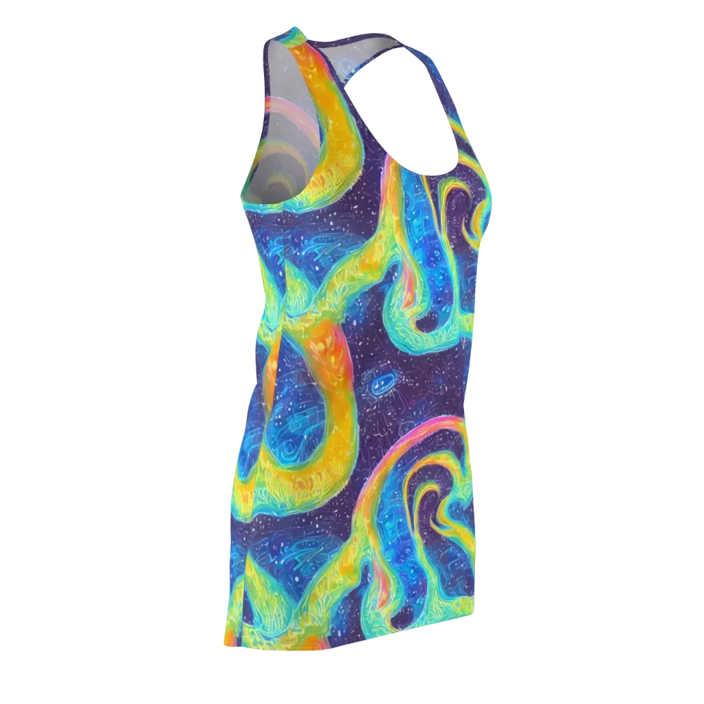 Oceanic Voltage on Racerback Dress — Front Side