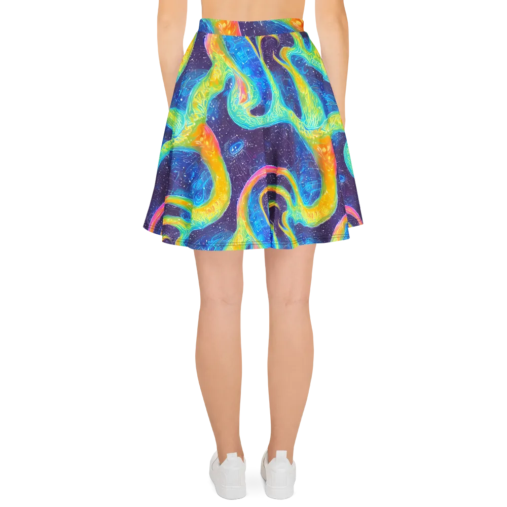 Oceanic Voltage on Skater Skirt — Back