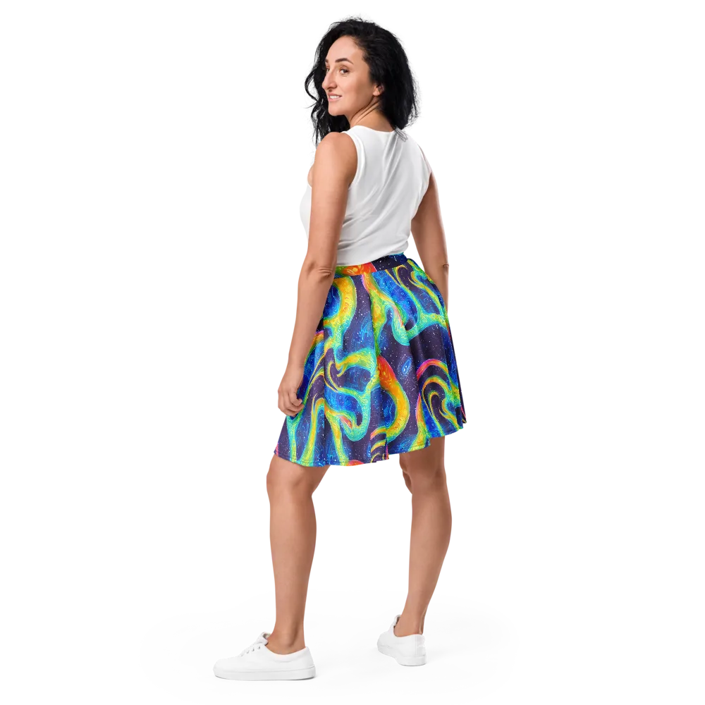 Oceanic Voltage on Skater Skirt — Back