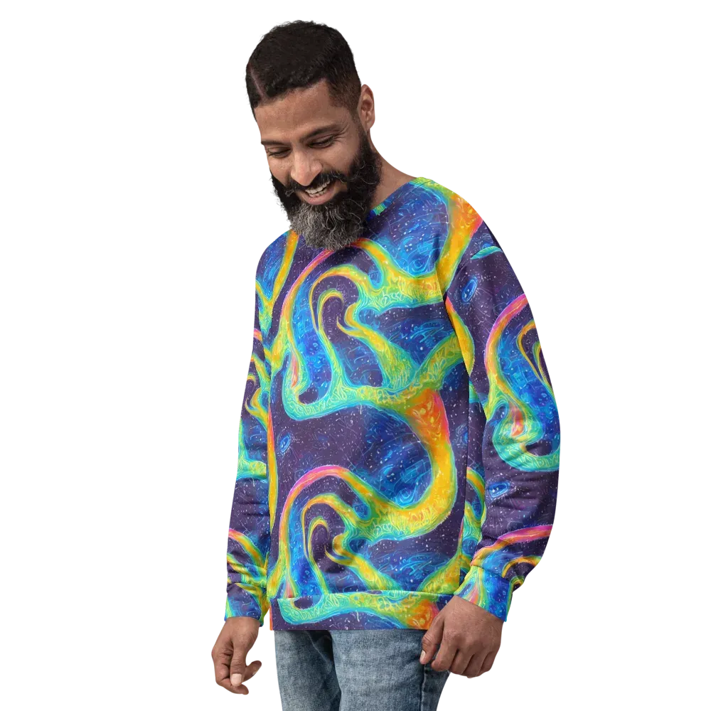 Oceanic Voltage on Sweatshirt — Left Front