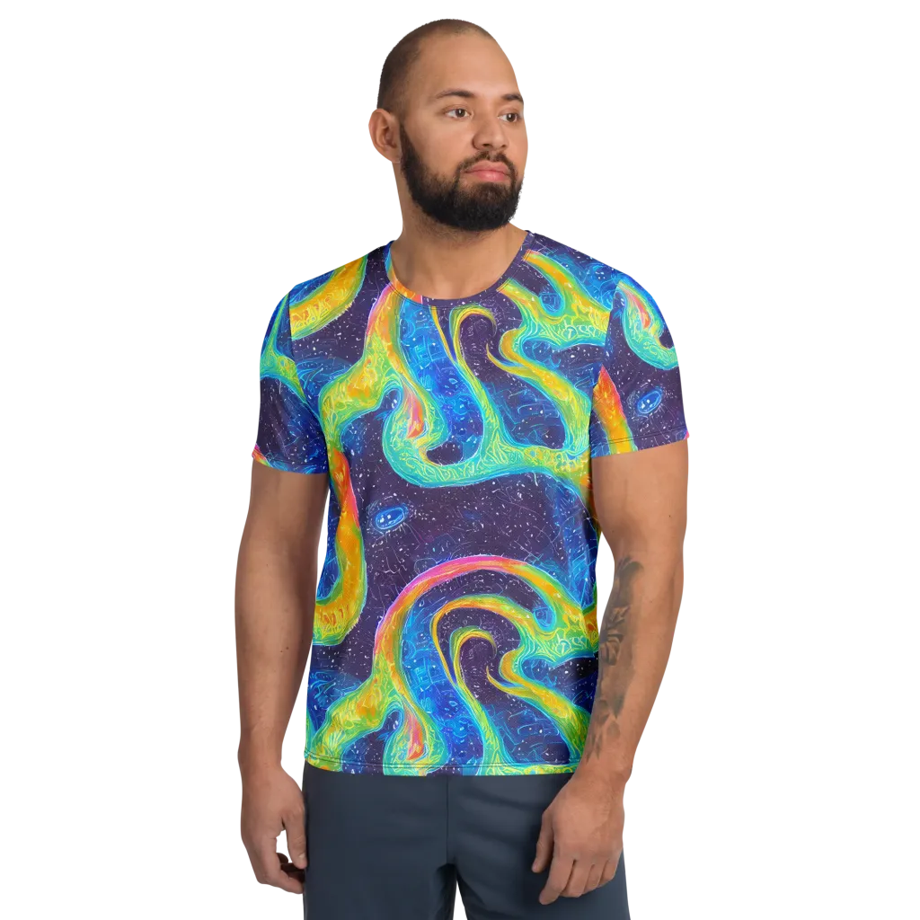 Oceanic Voltage on Men's Athletic T-Shirt — Front