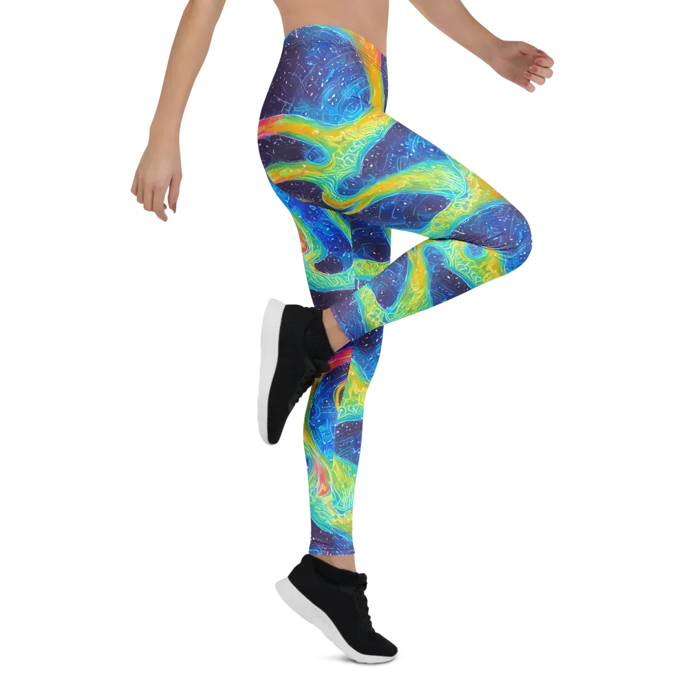 Oceanic Voltage on Leggings — Right