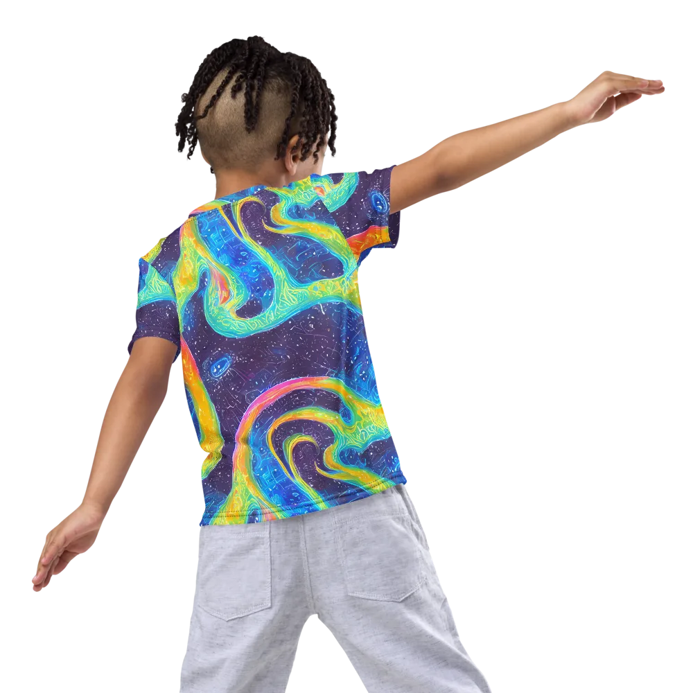 Oceanic Voltage on Kids Crew Neck T-Shirt — Back