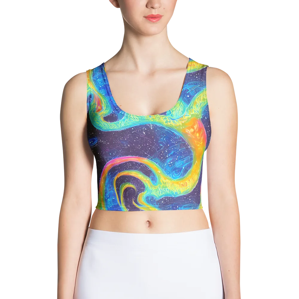 Oceanic Voltage on Crop Top — Front