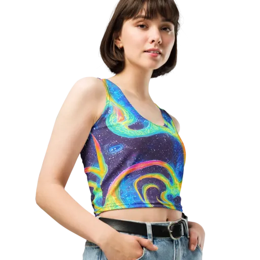 Oceanic Voltage on a Crop Top