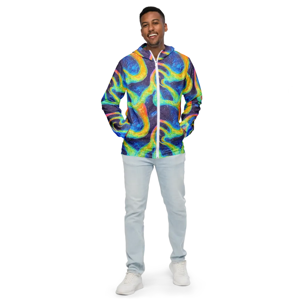 Oceanic Voltage on Men's Windbreaker — Front