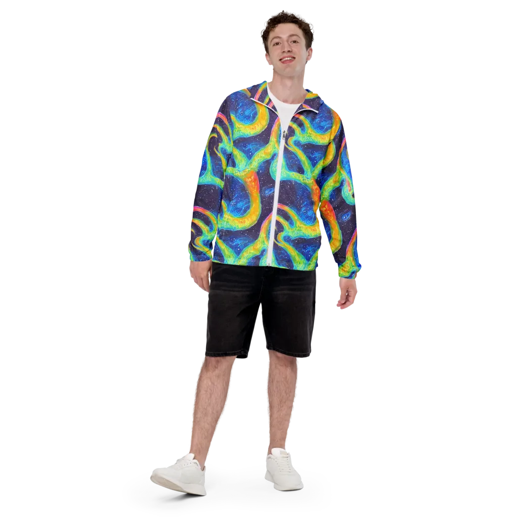 Oceanic Voltage on Men's Windbreaker — Front