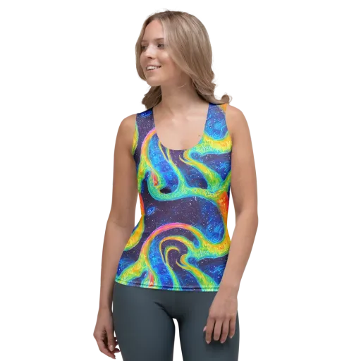 Oceanic Voltage on a Women's Tank Top