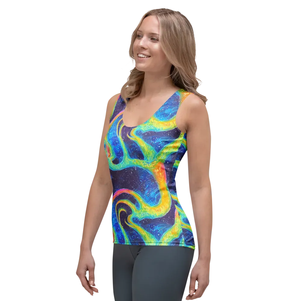 Oceanic Voltage on Women's Tank Top — Left Front