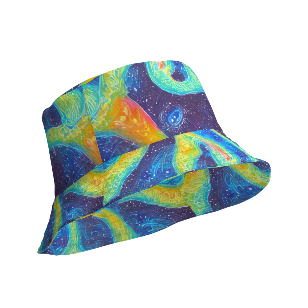 Oceanic Voltage on Reversible Bucket Hat — Product details Outside