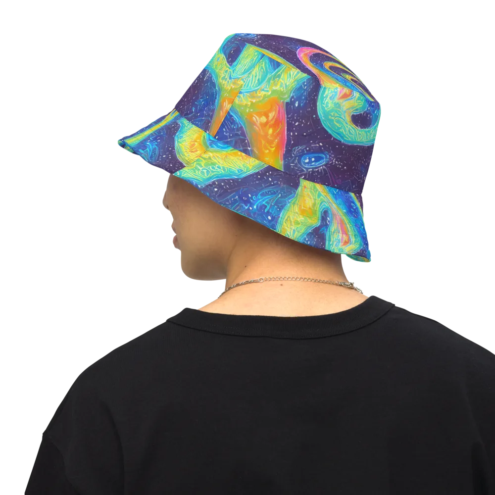 Oceanic Voltage on Reversible Bucket Hat — Back Inside