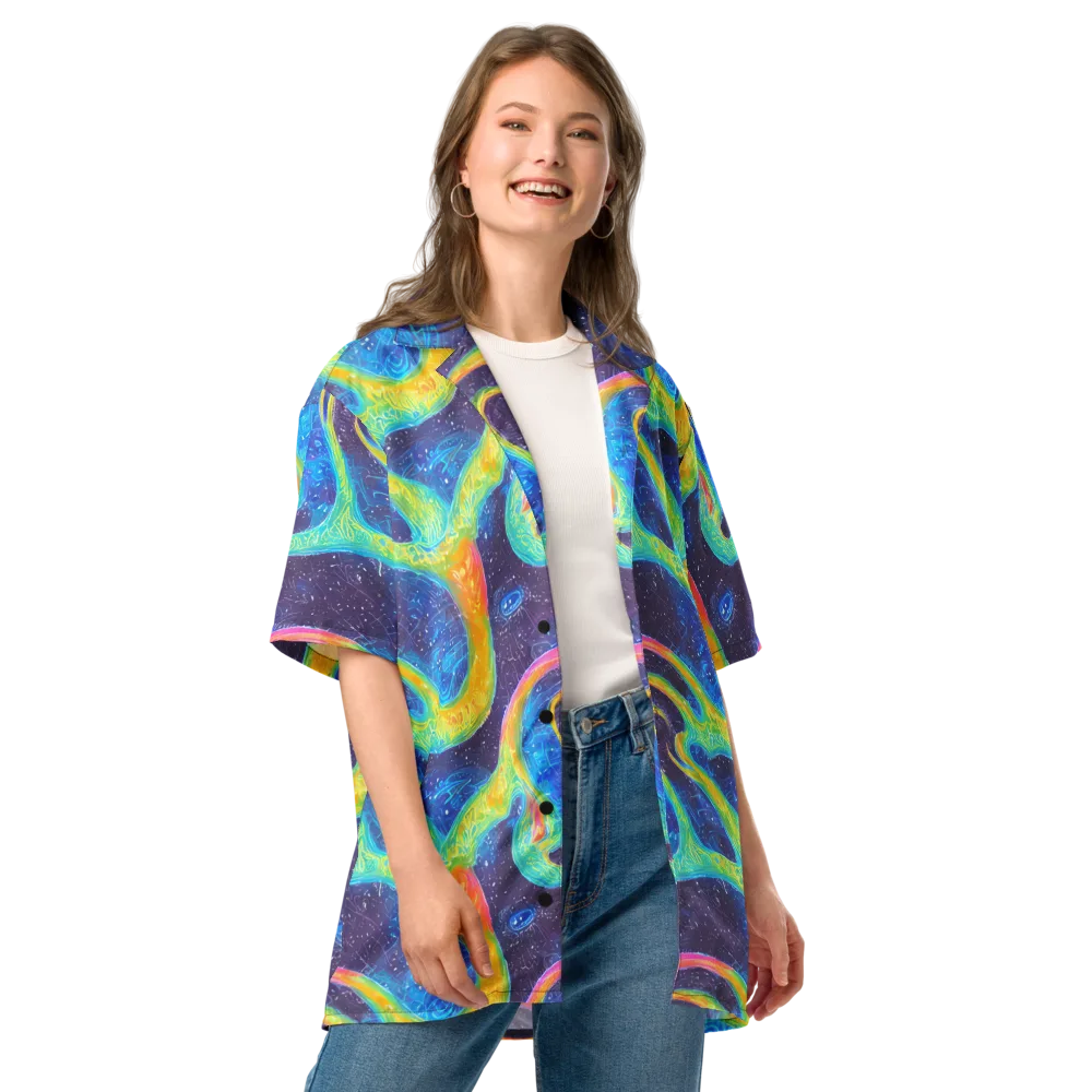 Oceanic Voltage on Button Shirt — Front