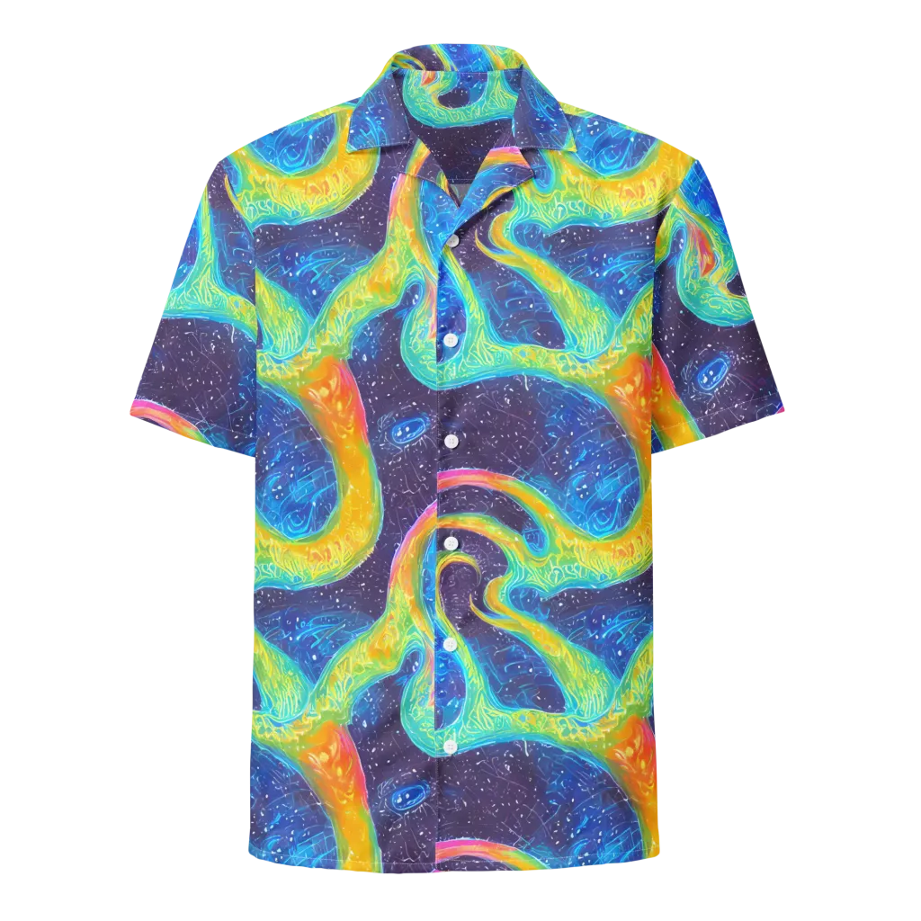 Oceanic Voltage on Button Shirt — Front